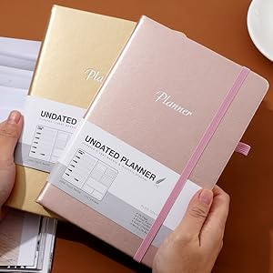 Agenda Sin Fecha Color Dorado - Imagen 5
