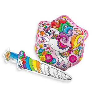 3D Colourables Espada y Unicornio