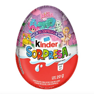 Huevo Kinder Sorpresa Niña