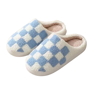Pantuflas Blue Checkers Small