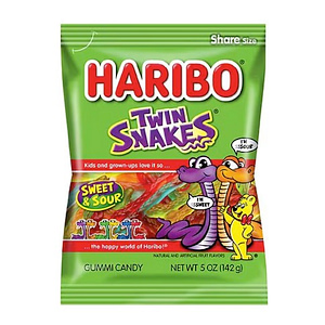Gummies Haribo Twin Snakes 4 oz