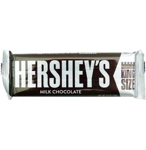 Hersheys Milk Chocolate King Size de 6 Oz