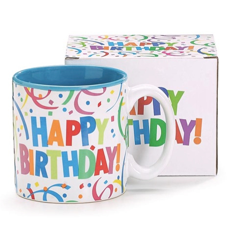 Taza Colorful Happy Birthday