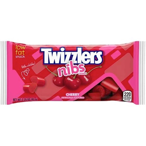 Twizzlers Nibs Cherry de 2.25 Oz