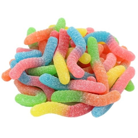 Gummi Sour  Neon Mini Worms