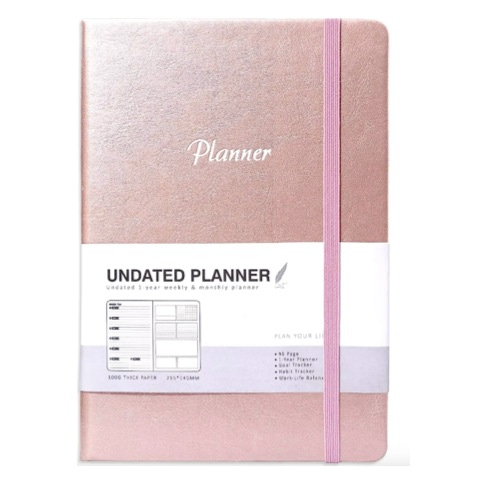 Agenda Sin Fecha Color Rosa