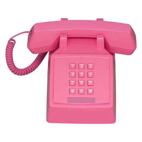 Teléfono Retro 2500 Color Rosado Flamingo - Imagen 2