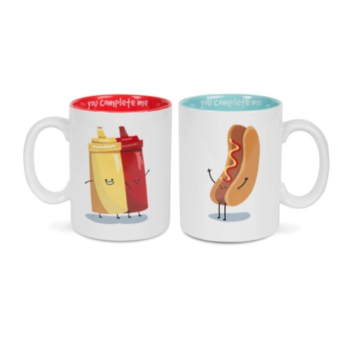 Tazas Hot Dog Mustard and Ketchup