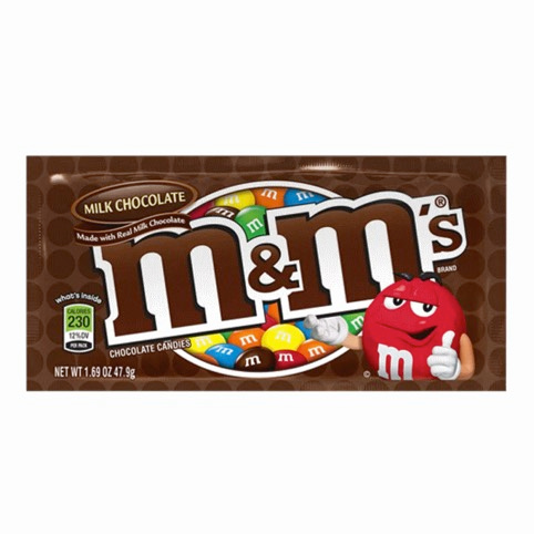 M & M Milk Chocolate de 1.69 Oz