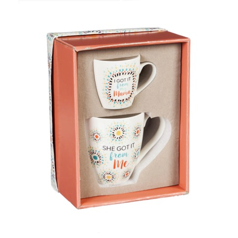 Set de Tazas Mommy and Me "I got it from my Mama" - Imagen 4