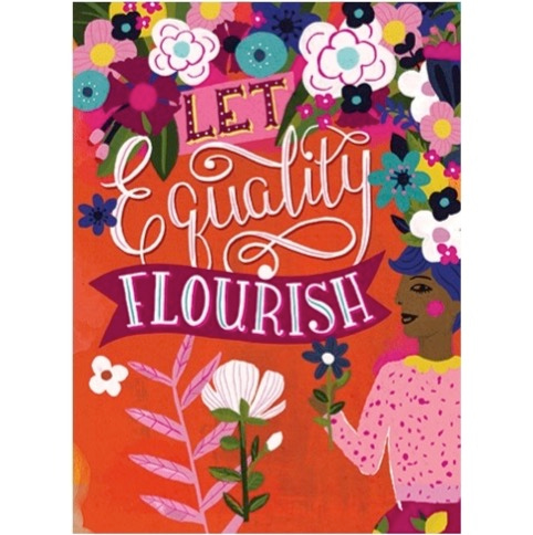 Tarjeta Let Equality Flourish