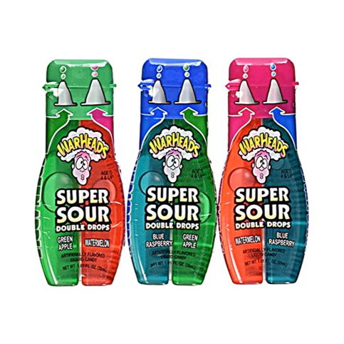 Warheads Super Sour Double Drops de 1 Oz