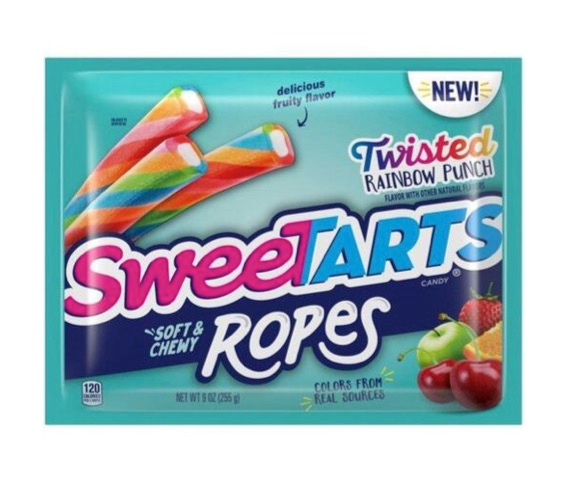 Sweetarts Ropes Twisted Rainbow Punch 3.5 oz