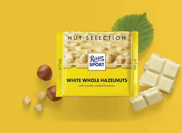 Ritter Sport Blanco con Avellanas Enteras - Imagen 2