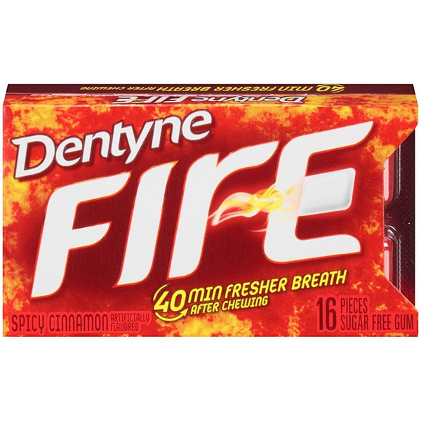 Dentyne Gum Ice Fire Spicy Cinnamon