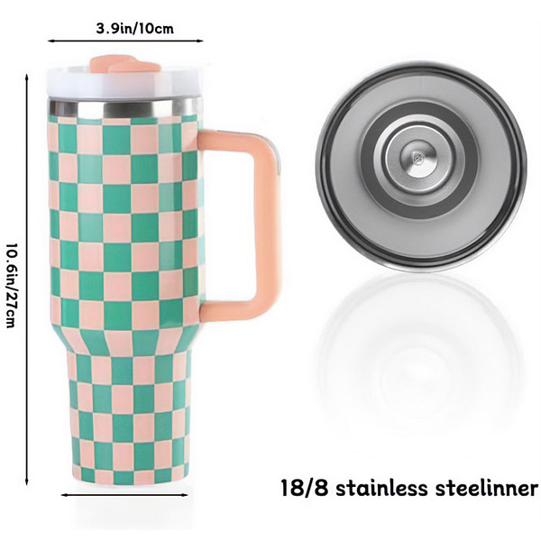 Termo Checkers Coral - Verde - Imagen 4