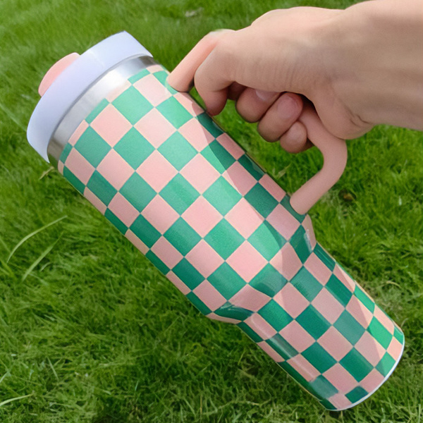 Termo Checkers Coral - Verde - Imagen 2