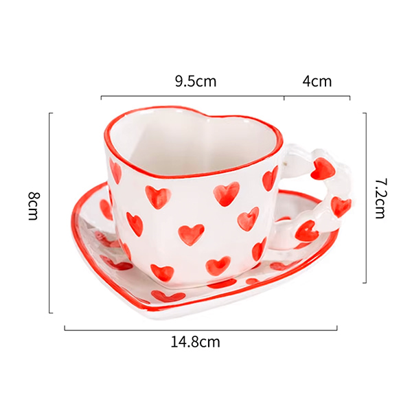 Taza de Cerámica Hearts - Imagen 3