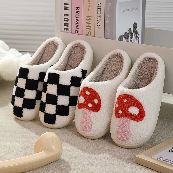 Pantuflas Black Checkers Medium - Imagen 4