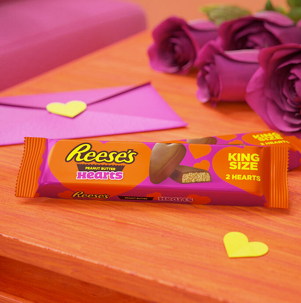 Reese's Milk Chocolate Hearts King size - Imagen 3