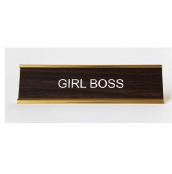 Placa de Escritorio "Girl Boss"